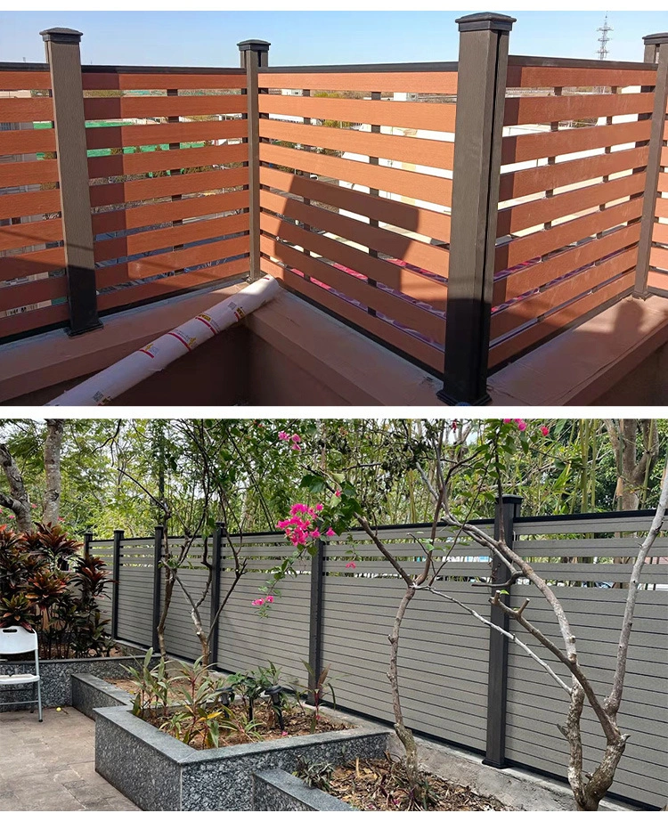 High Quality Wood Plastic Composite WPC Fence Hot Sale Waterproof Anti-UV Outdoor WPC Fencing