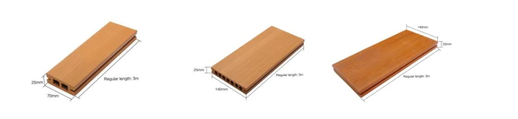 AG. Acoustic out Door Decor Material WPC Wall Panel Eco Wood Plastic Composite Flooring Square Tube Ceiling