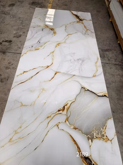 Home Marble Wall Panel PVC UV Marble High Glossy Board for Interior