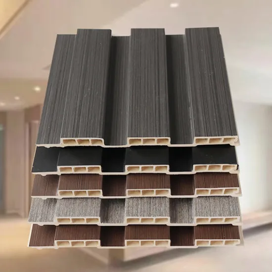 Internal WPC Wood Cladding Laminate WPC Fluted Wall Panel in China