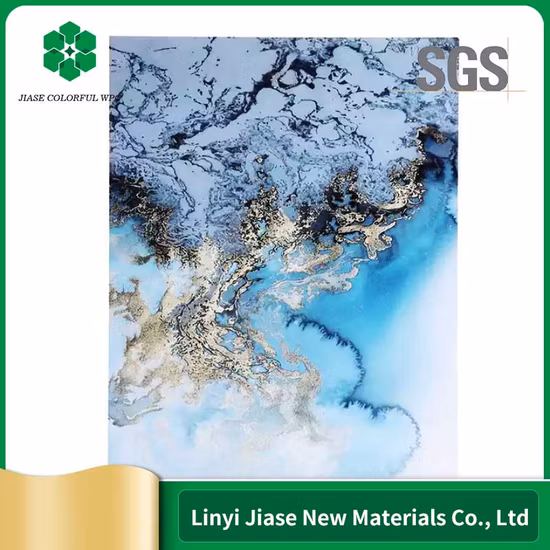 PVC Ceiling Board PVC Skirting Board for Supermarket Waterproof UV Interior Wall Decorative UV Marble Sheet