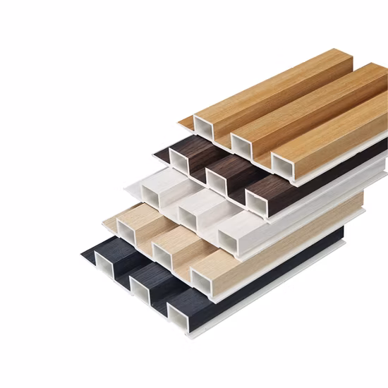 Internal WPC Wood Cladding Laminate WPC Fluted Wall Panel in China