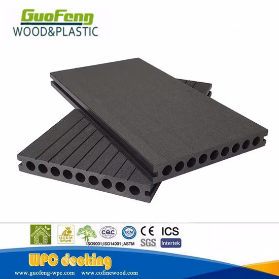 China Outdoor Waterproof Hollow WPC PE Decking/Flooring
