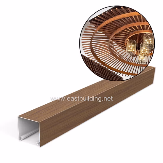 WPC Composite Interior Ceiling Hollow Square Timber Tube Decorative PVC Tubes