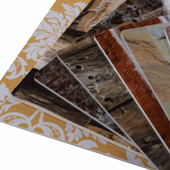 High Glossy Decoration Wall Panels PVC UV Marble Sheet Rigid UV Board