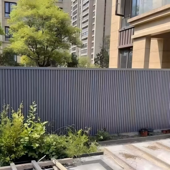 Rongke Chinese Manufacturers Supply Durable WPC Composite Fence Panel Outdoor Garden Gate House Door Fencing