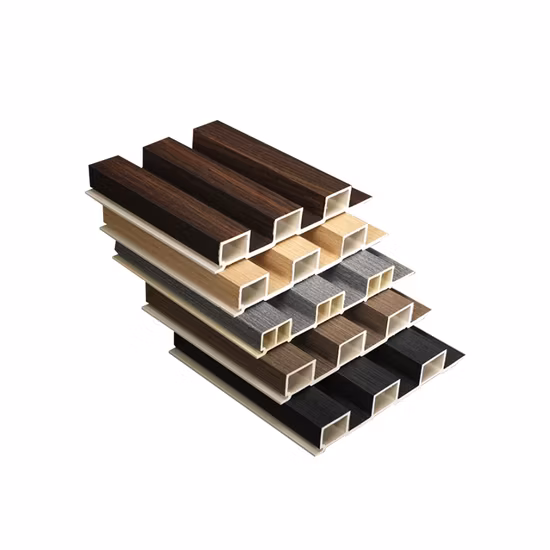 Internal WPC Wood Cladding Laminate WPC Fluted Wall Panel in China