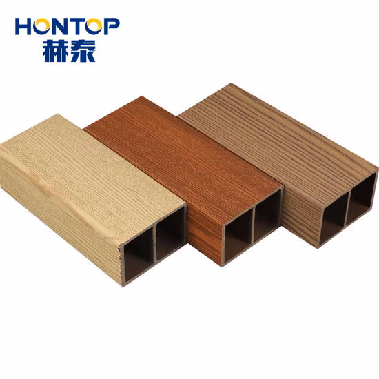 Interior Composite Plastic Wood Timber Tube Interior Decorative OEM Factory WPC Timber Tube