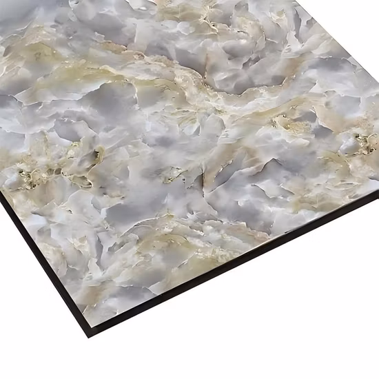 High Glossy Waterproof PVC Marble Wall Panel Fireproof PVC Wall Panel UV Board