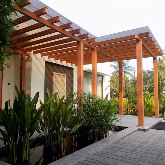 Modern Design WPC Wood Composite Timber Tube, Lumber for Interior Decoration Ceiling